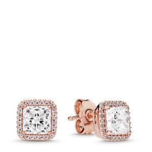 PANDORA Rose studs- new!
